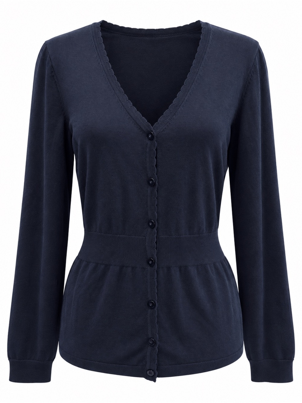 Pendleton Vintage Black Silk Cotton Petite  V-Neck Cardigan Women's Sweater s